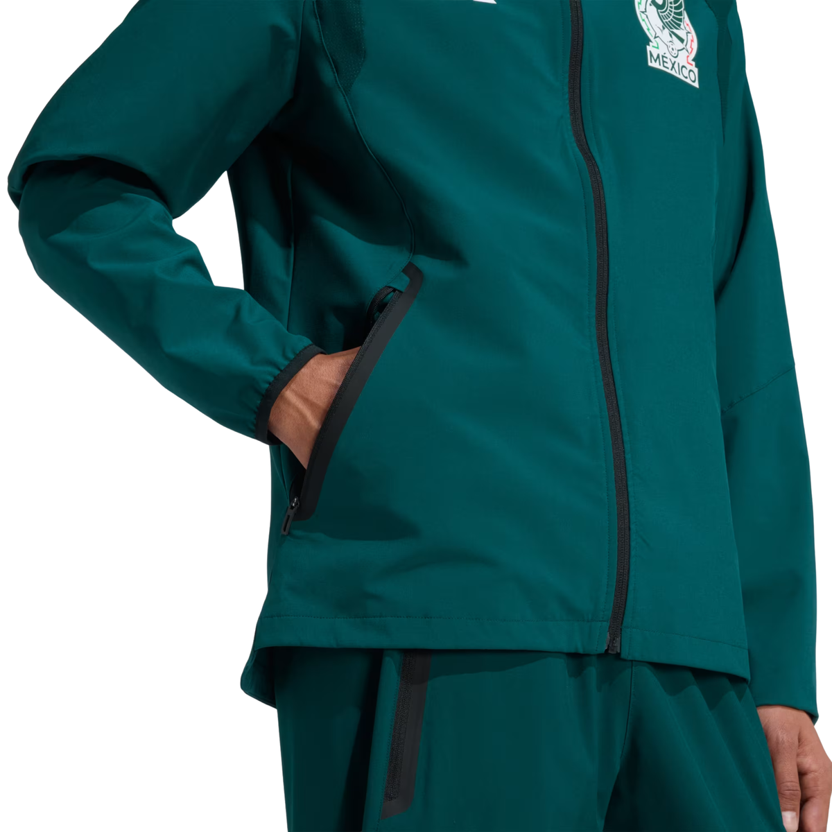 adidas Mexico 2026 Track Top Windbreaker Jacket (Green)