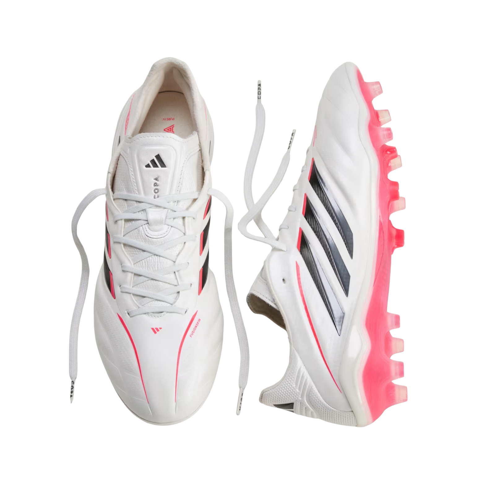 adidas Copa Pure IV Elite FG Soccer Cleats (Zero Metallic/Black/Lucid Red)