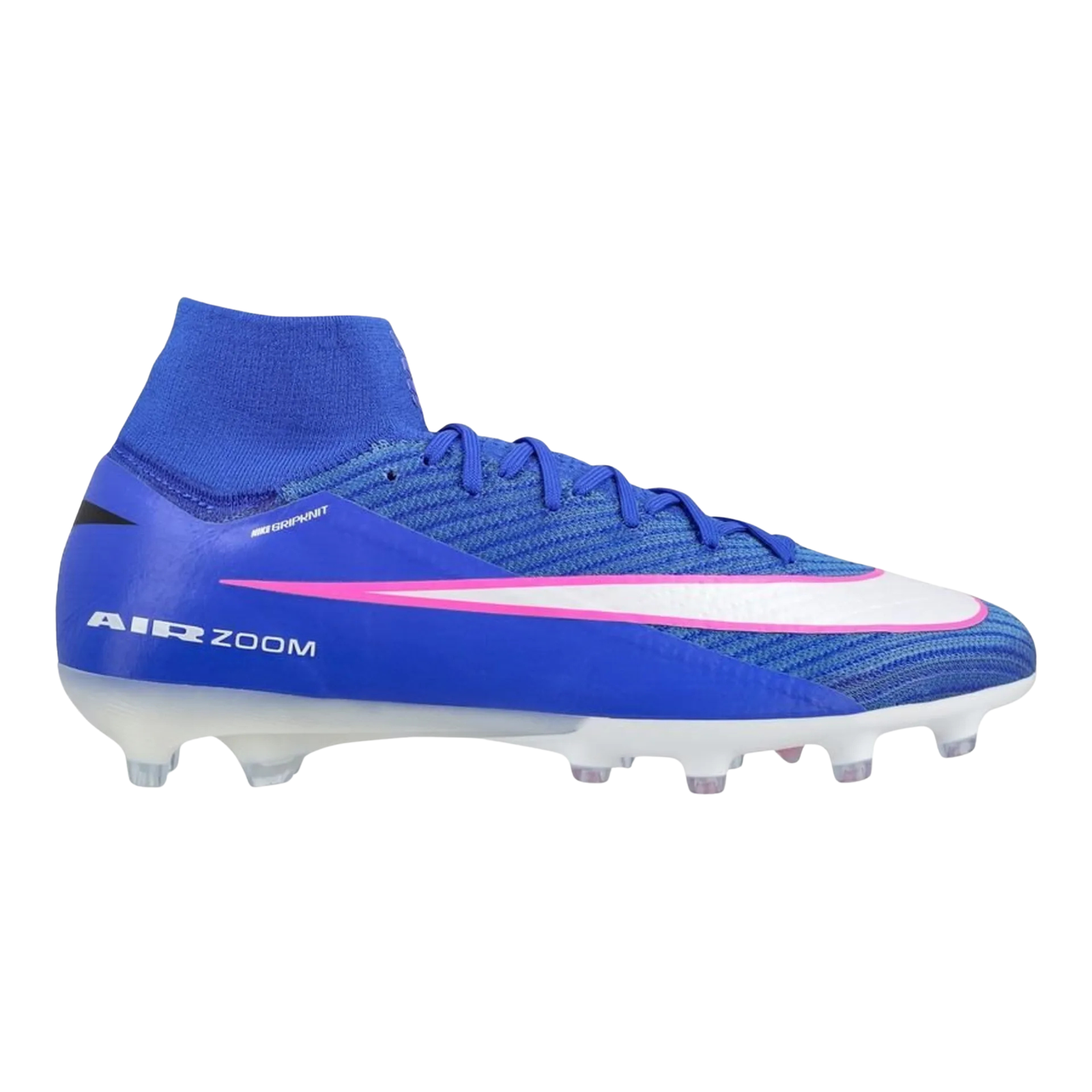 Nike Zoom Superfly 10 Elite AG-Pro Soccer Cleats (Racer Blue/White)