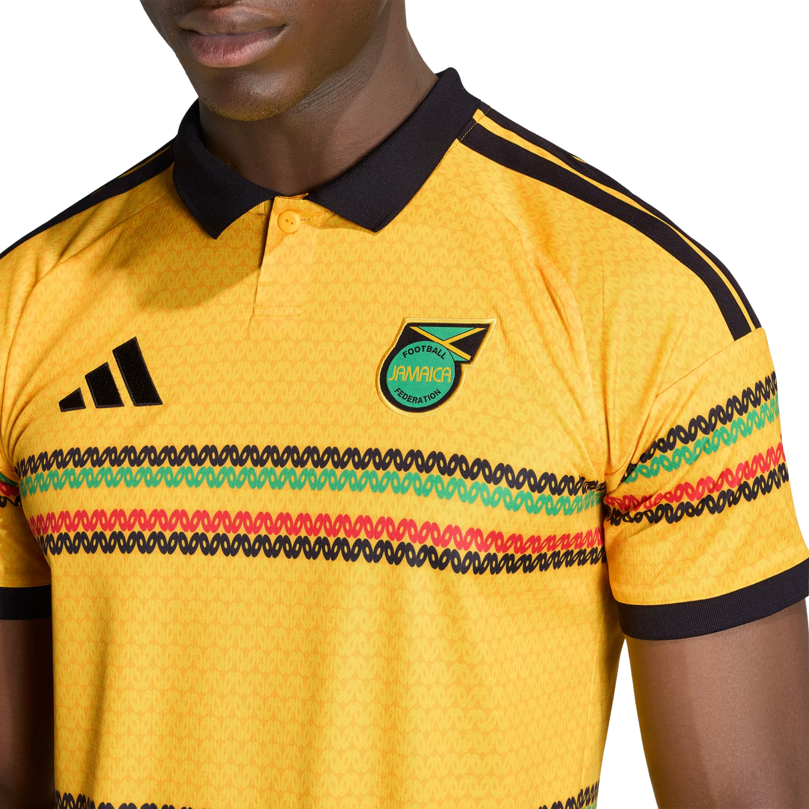 adidas Men's Jamaica 2026 Home Jersey (Bold Gold)