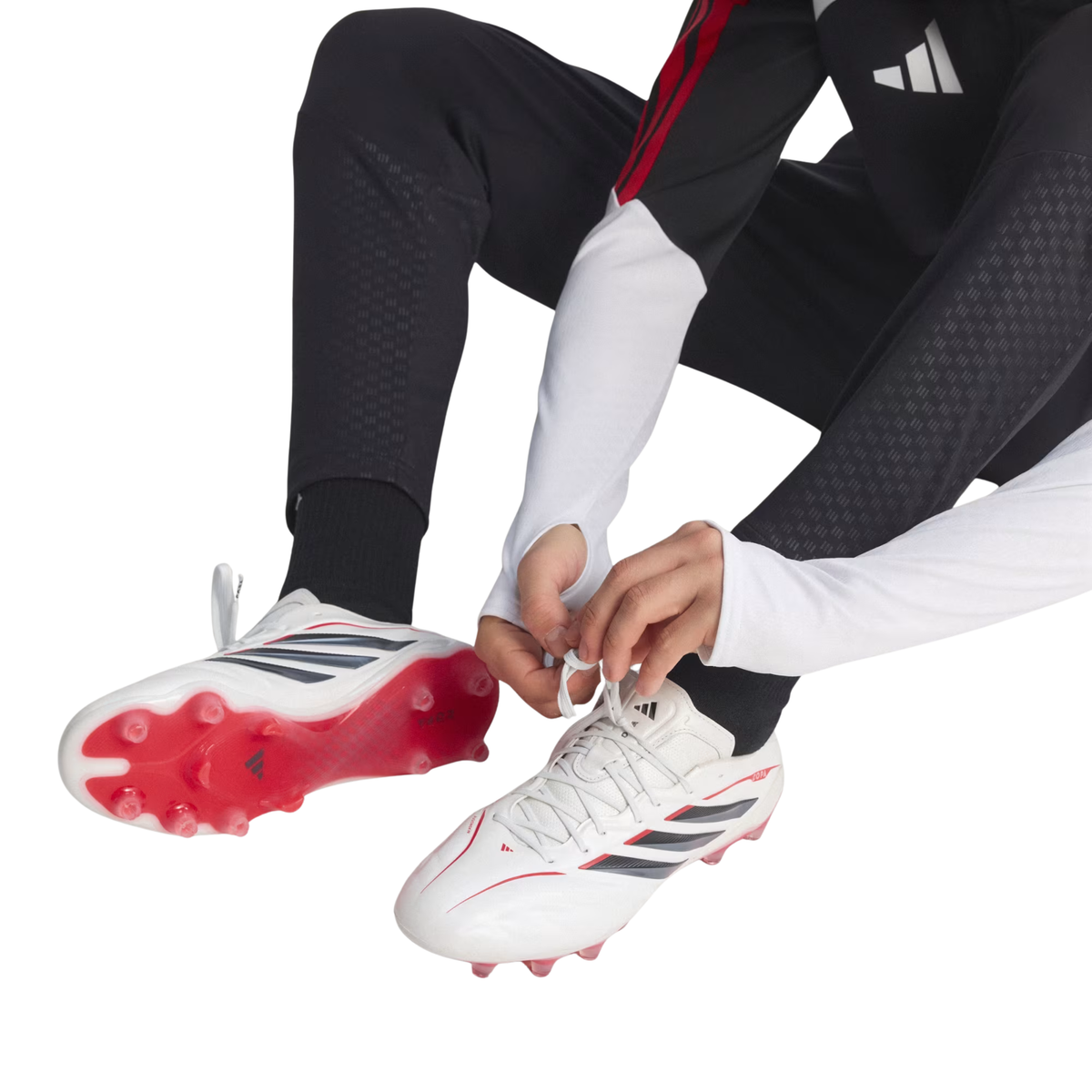 adidas Copa Pure IV Elite FG Soccer Cleats (Zero Metallic/Black/Lucid Red)