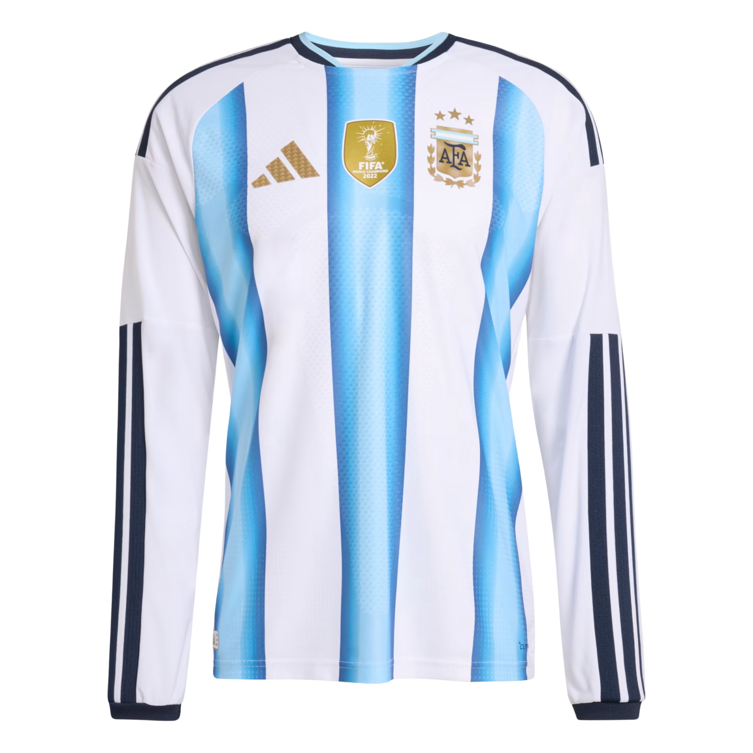 adidas Argentina Long Sleeve Authentic Home Long Sleeve Jersey 2026 (White/Icey Blue/Light Blue)