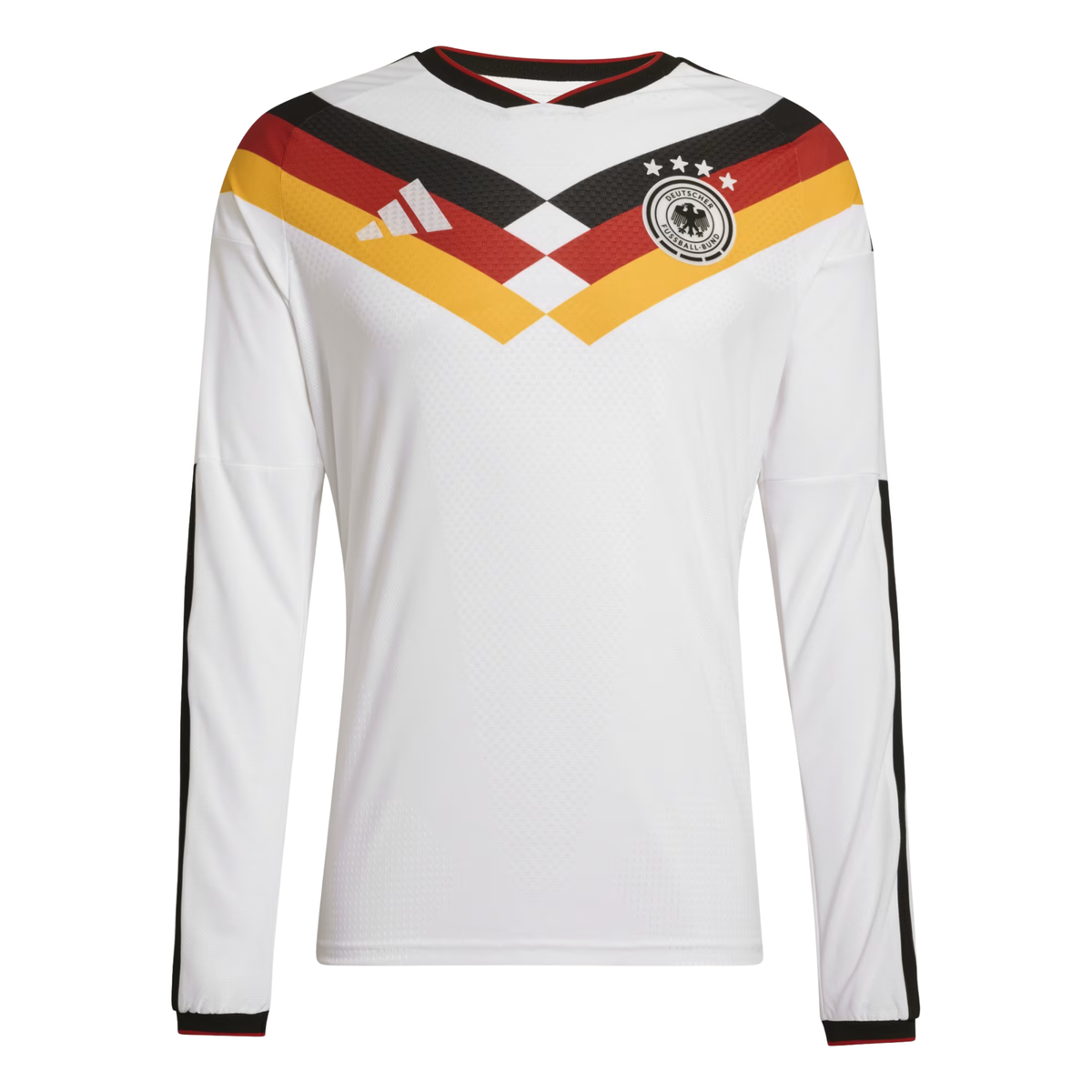adidas Men's Germany 2026 Long Sleeve Authentic Home Jersey (White)
