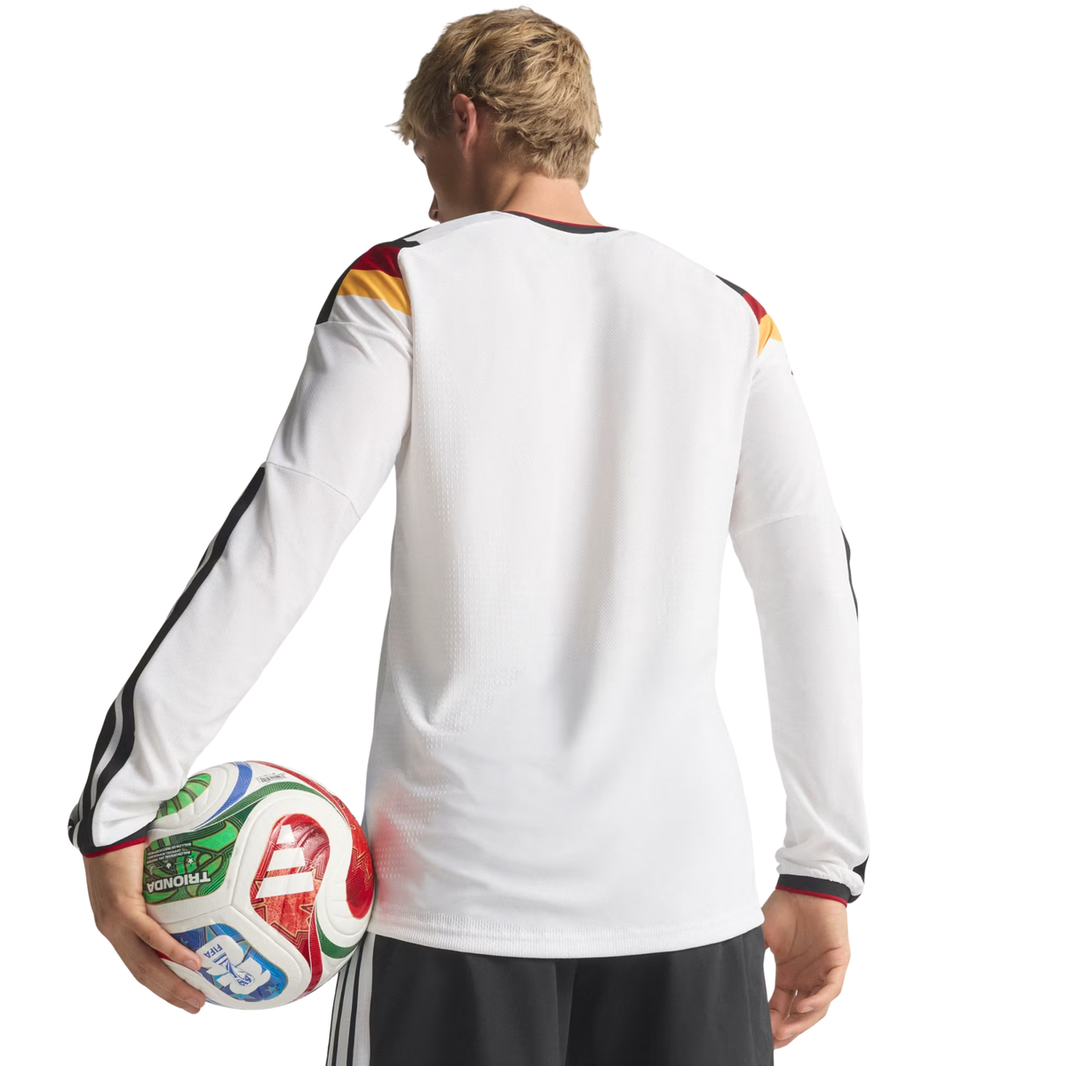 adidas Men's Germany 2026 Long Sleeve Authentic Home Jersey (White)