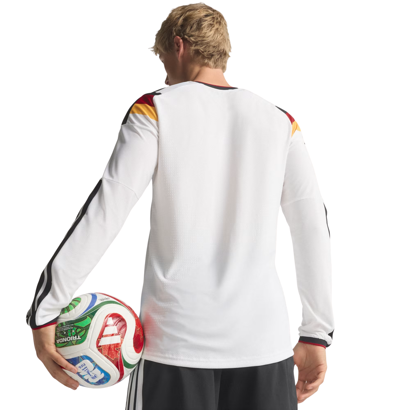adidas Men's Germany 2026 Long Sleeve Authentic Home Jersey (White)