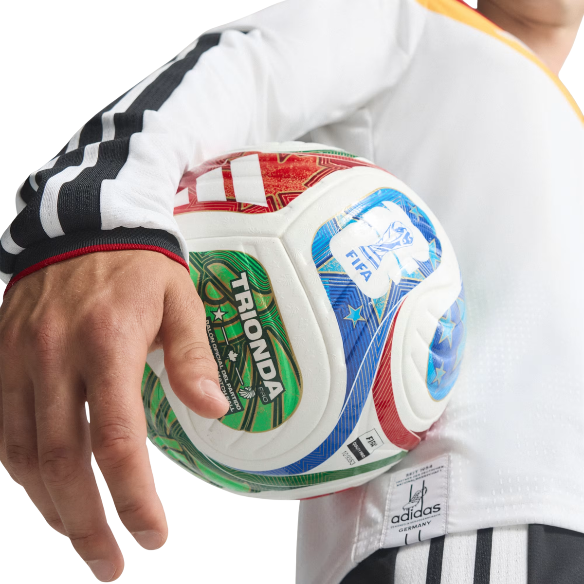 adidas Men's Germany 2026 Long Sleeve Authentic Home Jersey (White)