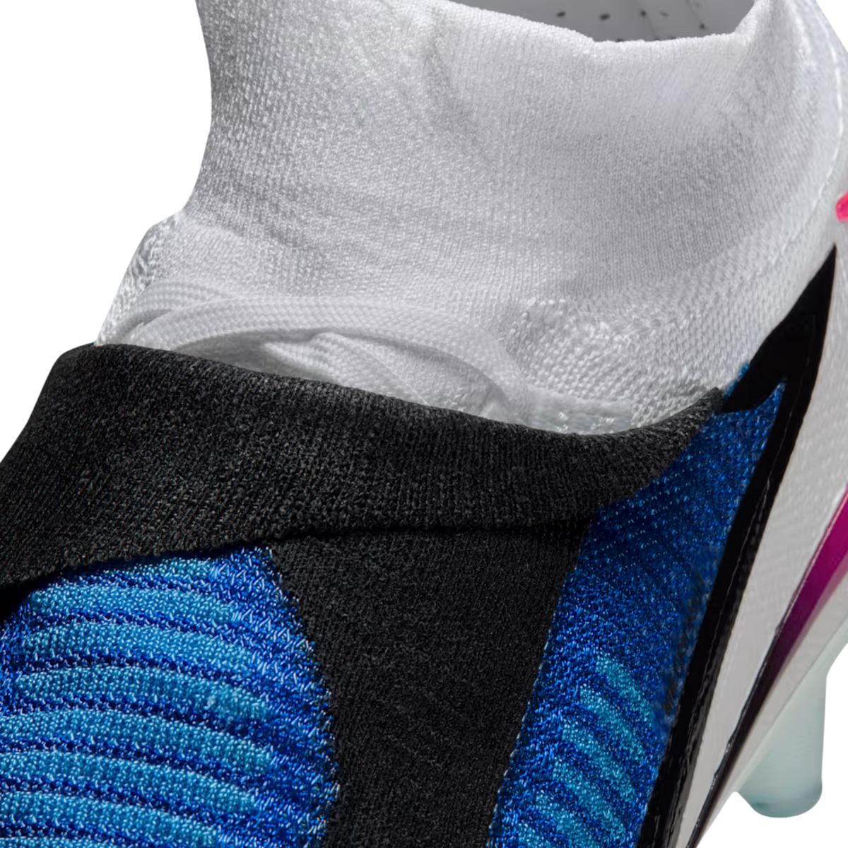 Nike Phantom 6 High Elite FG Soccer Cleats (Racer Blue/Pink Blast/White)