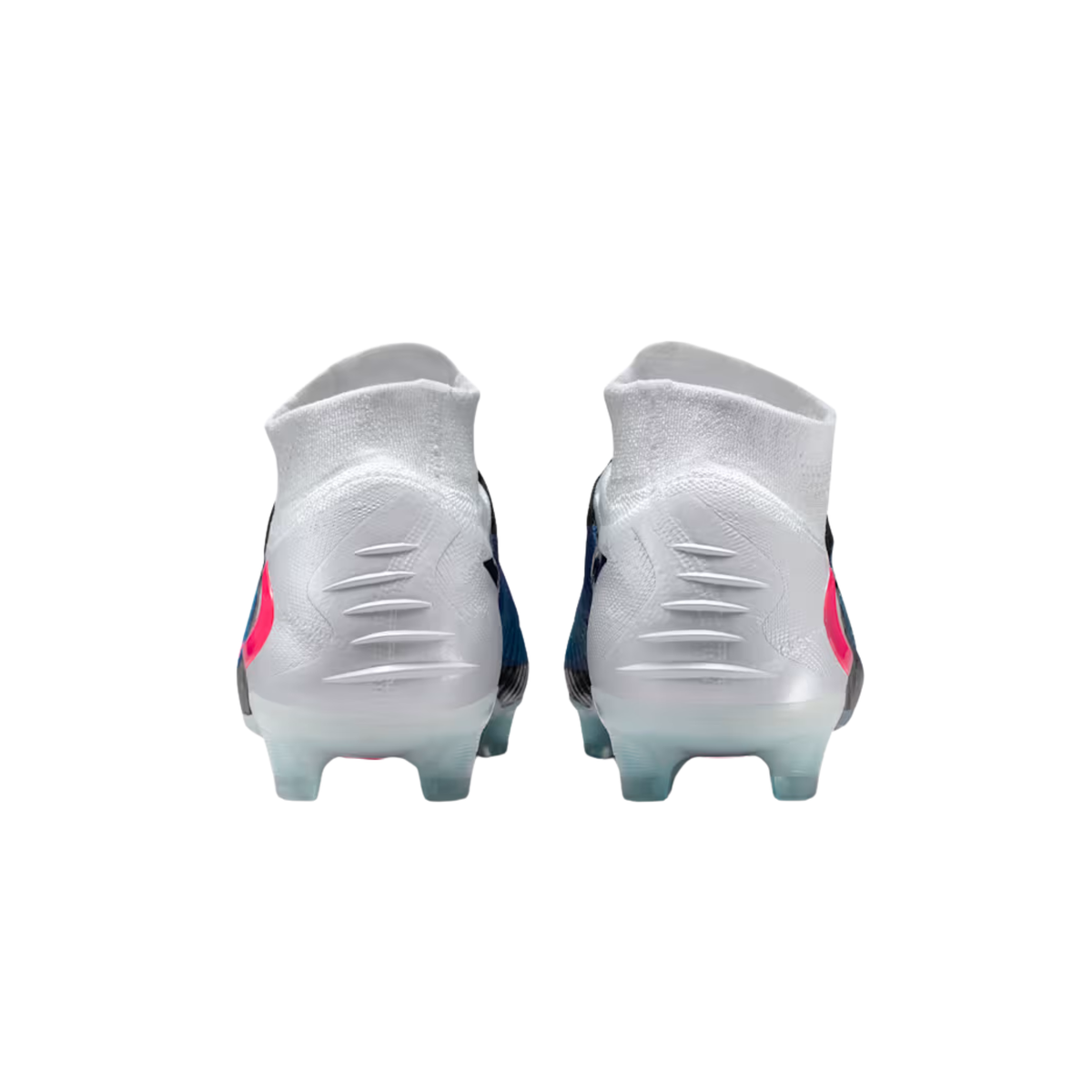 Nike Phantom 6 High Elite FG Soccer Cleats (Racer Blue/Pink Blast/White)