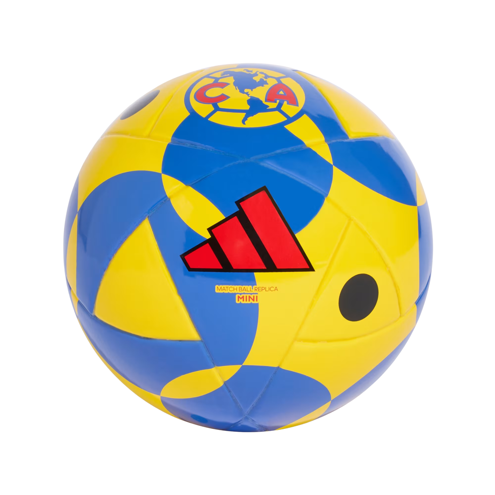 adidas Club América Mini Soccer Ball (Yellow/Black/Blue/Red)