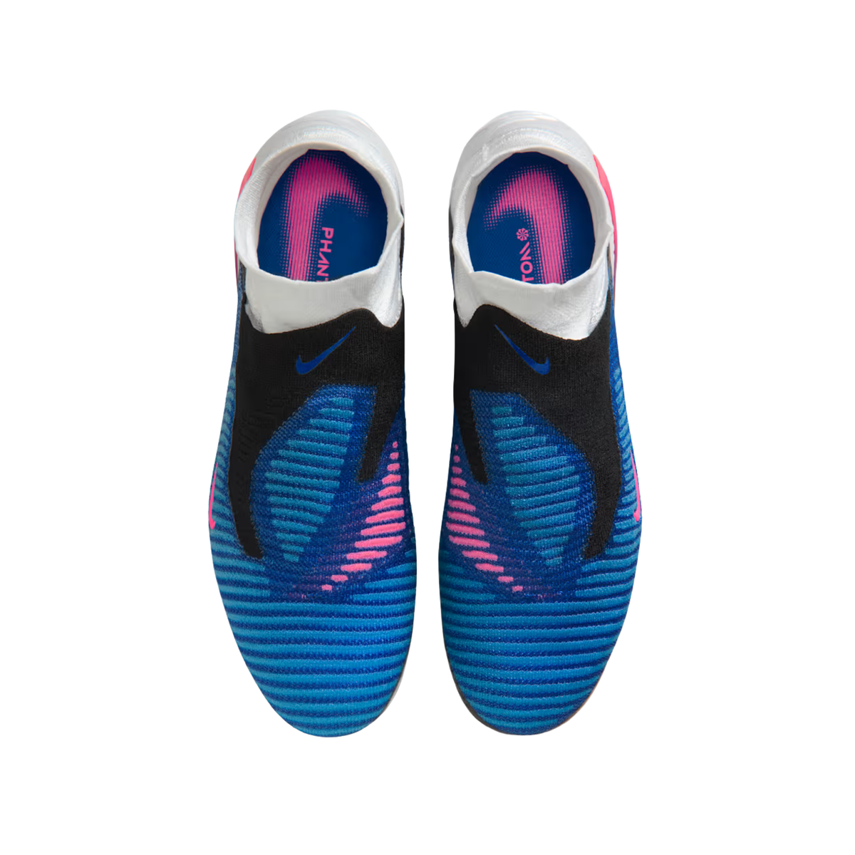 Nike Phantom 6 High Elite FG Soccer Cleats (Racer Blue/Pink Blast/White)