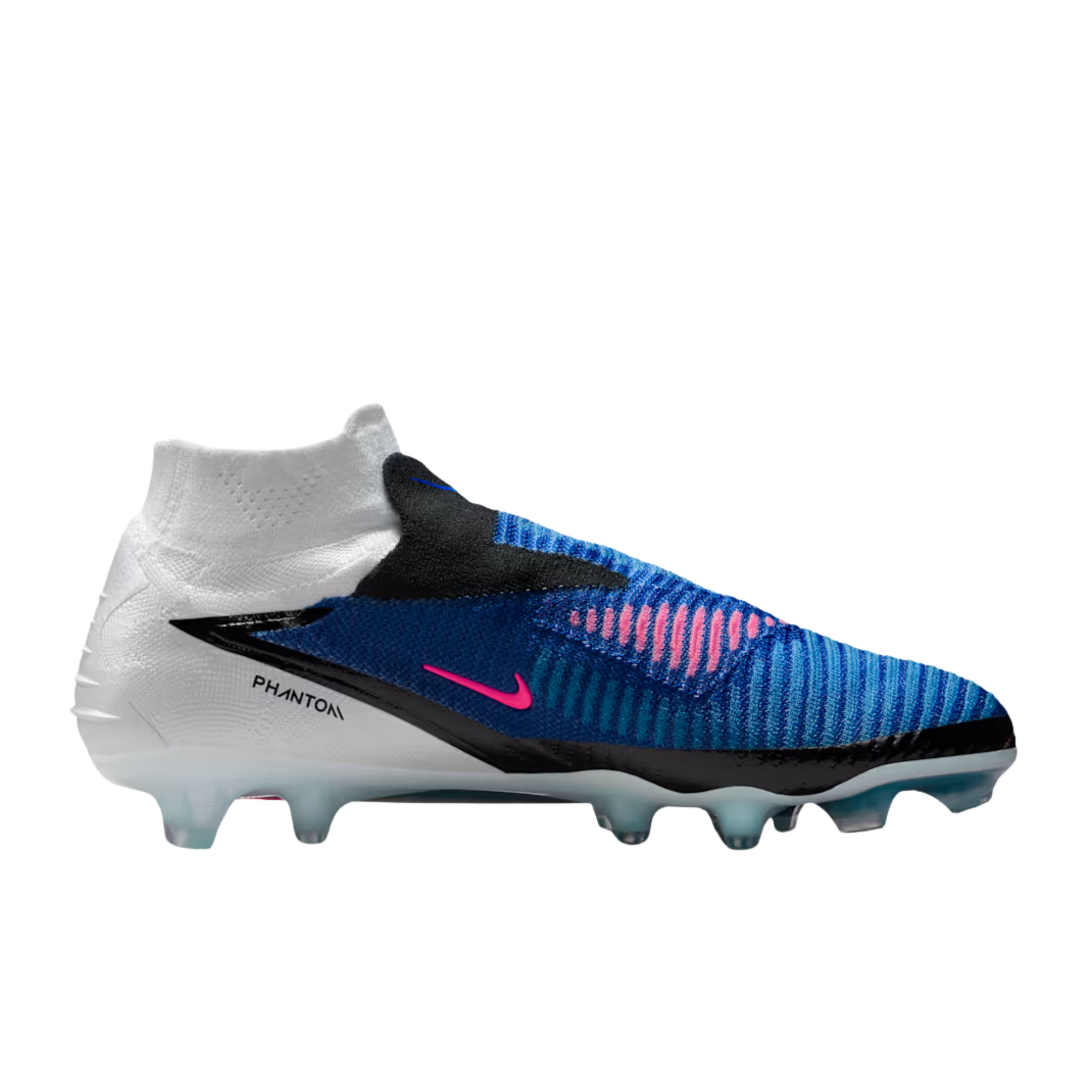Nike Phantom 6 High Elite FG Soccer Cleats (Racer Blue/Pink Blast