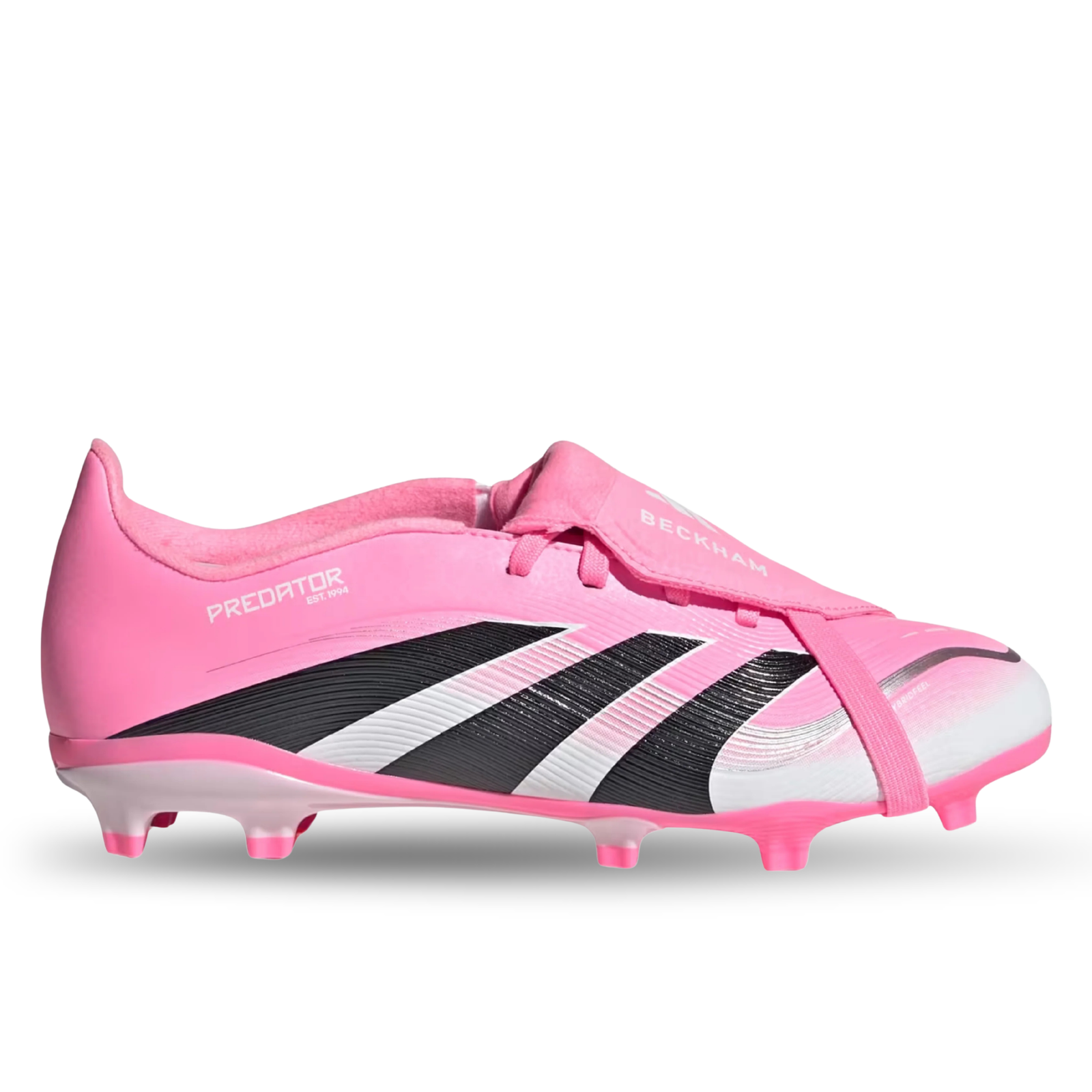 adidas Youth Predator League Fold Over Tongue Firm Ground/Multi Ground Soccer Cleats (Pink/Black/White)