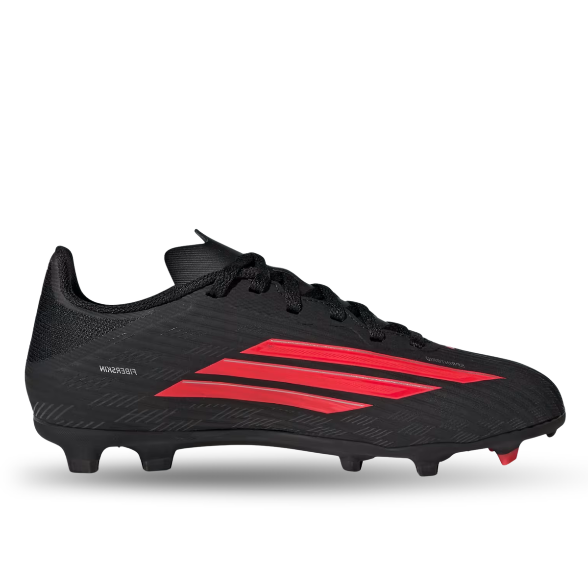 adidas Jr. F50 League FG/MG Soccer Cleats (Black/Lucid Red)