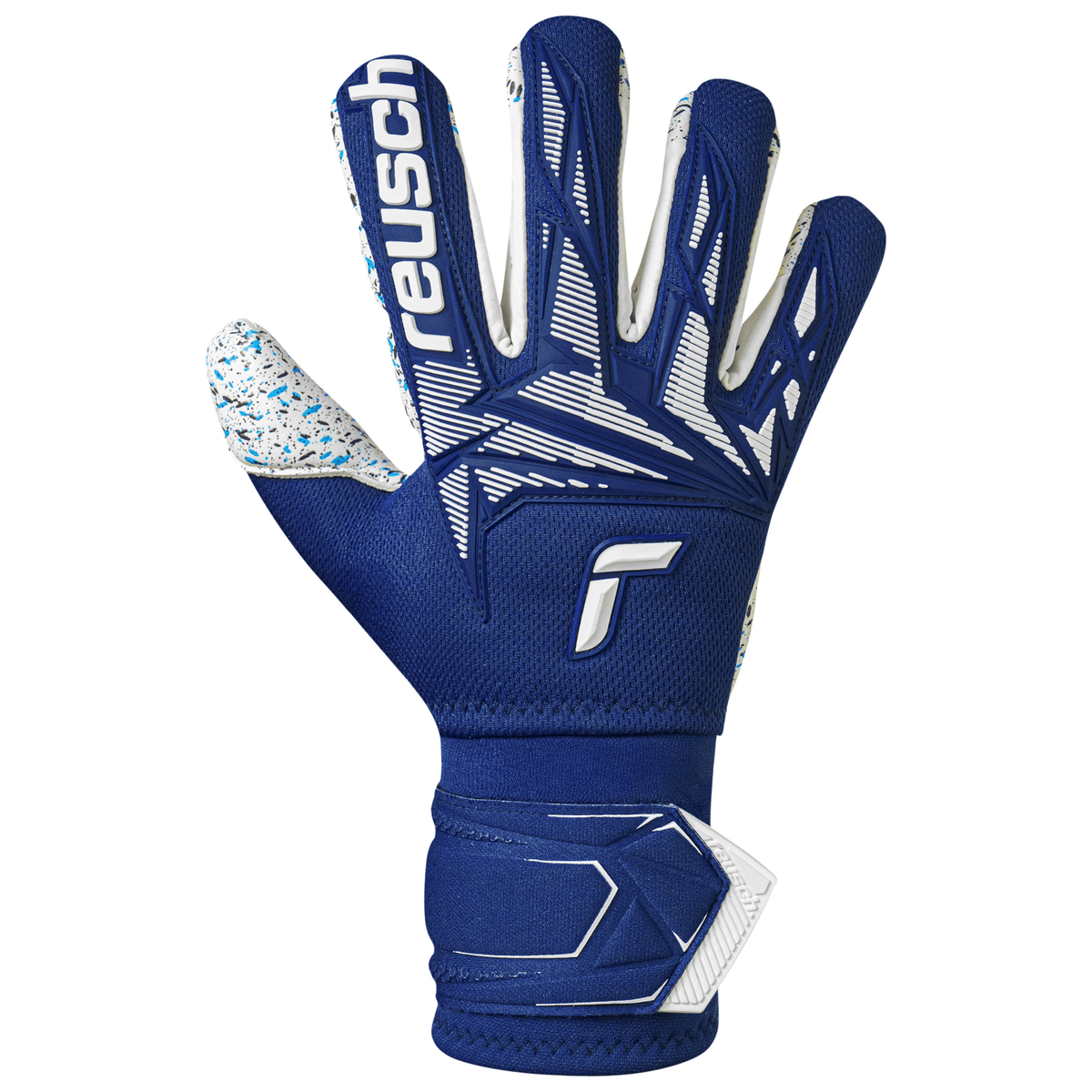 Reusch Attrakt Freegel Fusion Ortho-Tec Goalkeeper Gloves (Premium Blue/White Protection)