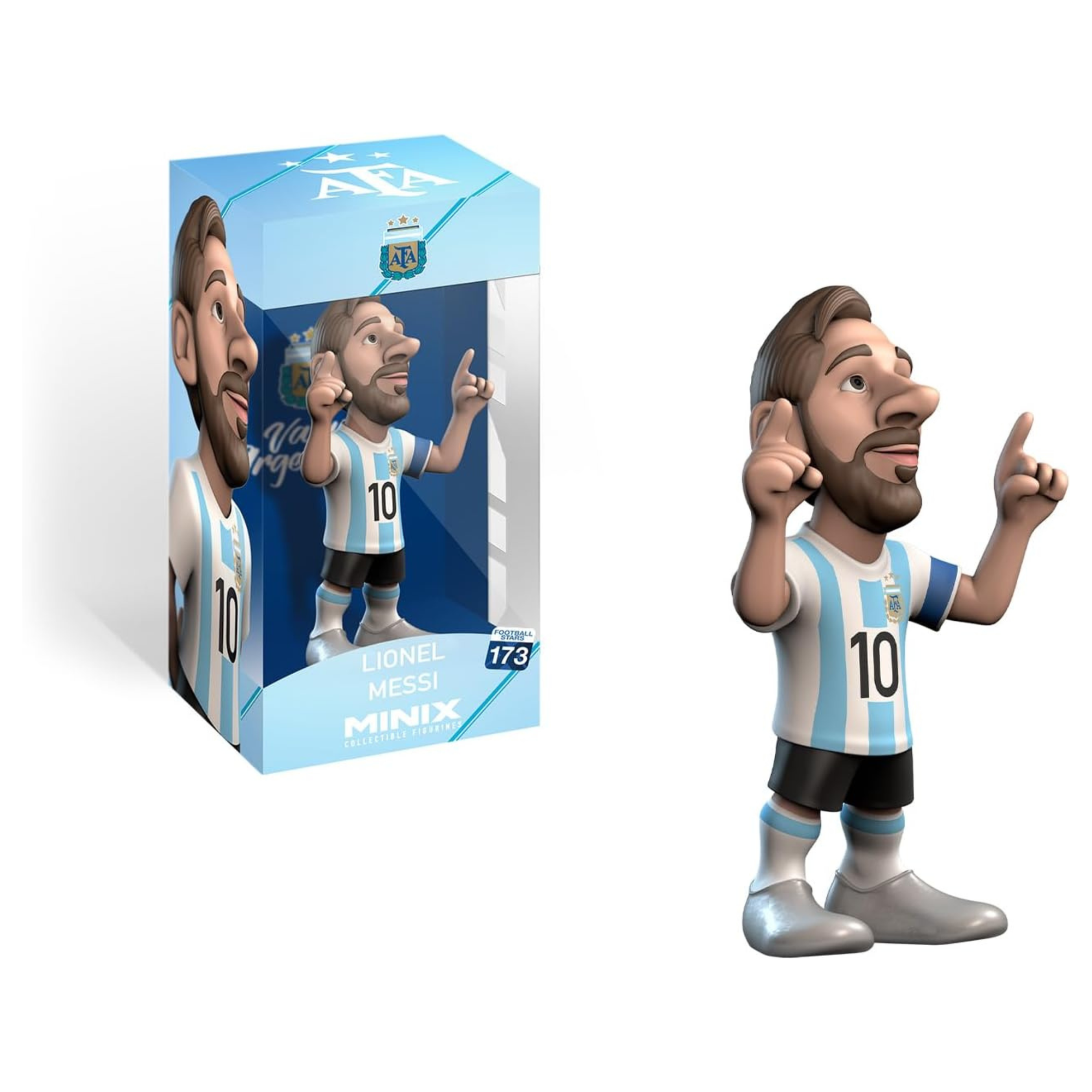 MINIX Lionel Messi Argentina Collectible Figure (Blue Edition)