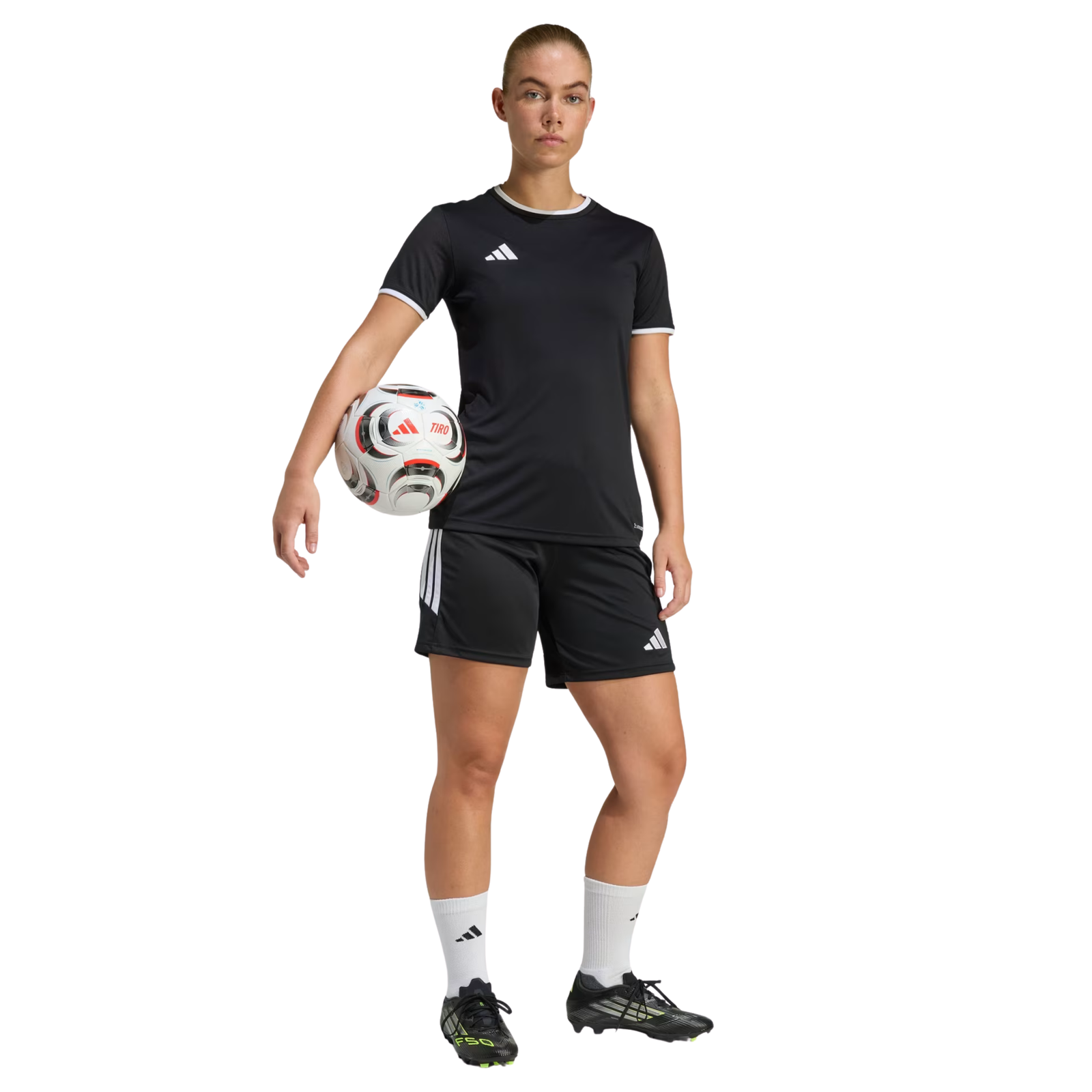 adidas Women’s Entrada 26 Soccer Shorts (Black)