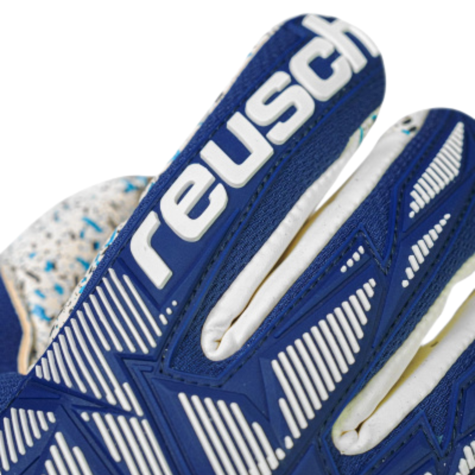 Reusch Attrakt Freegel Fusion Ortho-Tec Goalkeeper Gloves (Premium Blue/White Protection)