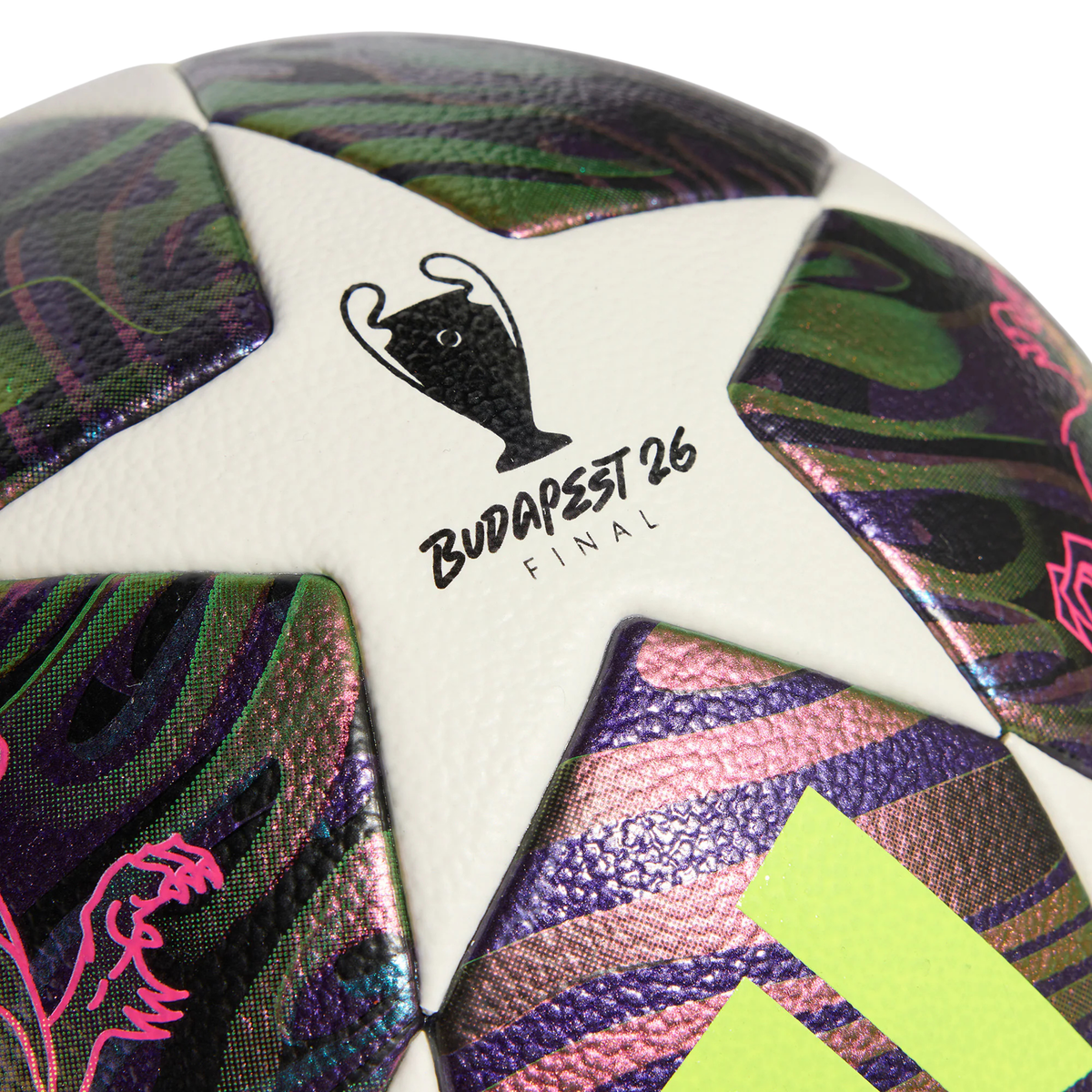 adidas UCL 25/26 Competition Final Soccer Ball (Dark Purple/White/Solar Yellow)