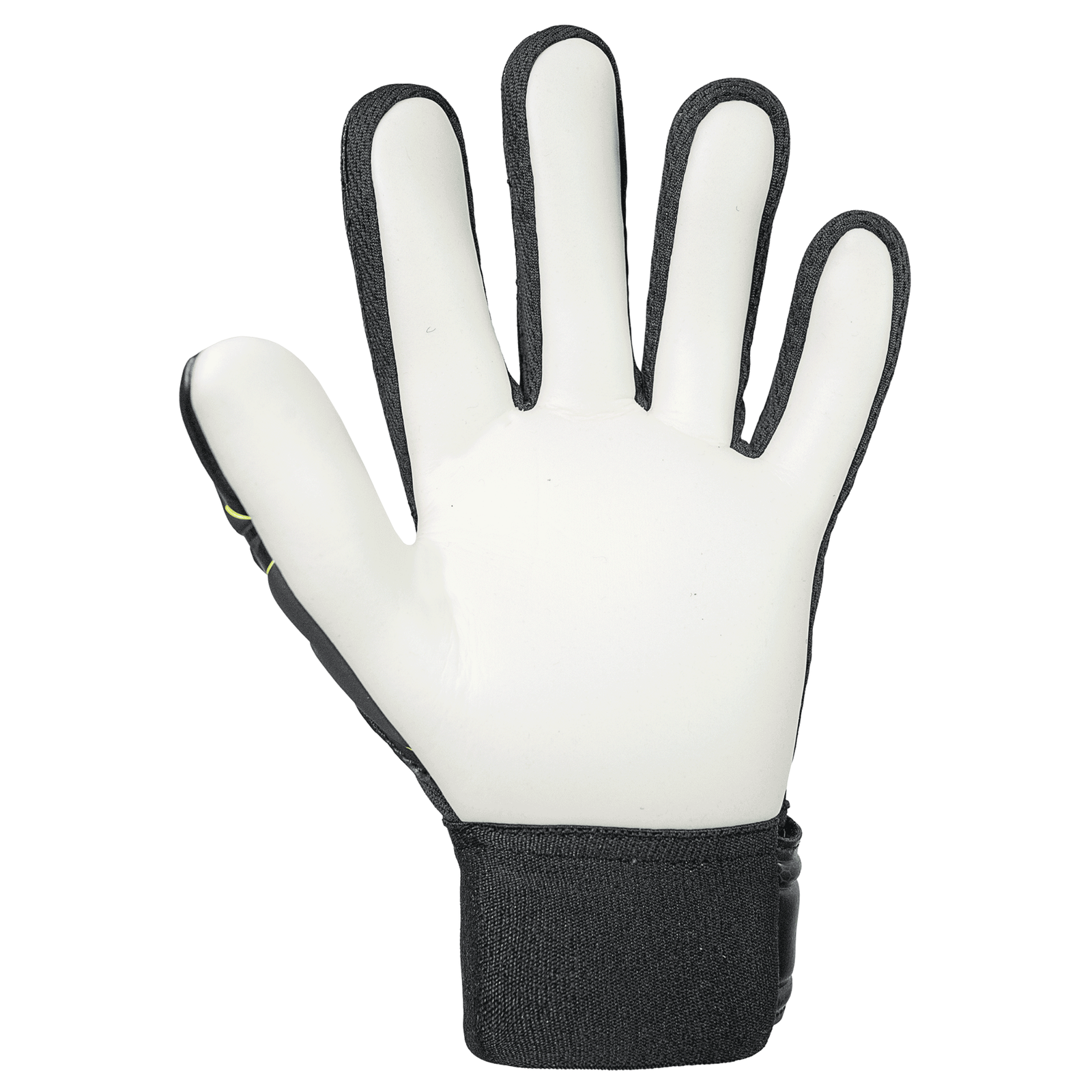 Reusch Junior Attrakt Starter Solid Finger Support Goalkeeper Gloves (Black/Yellow)