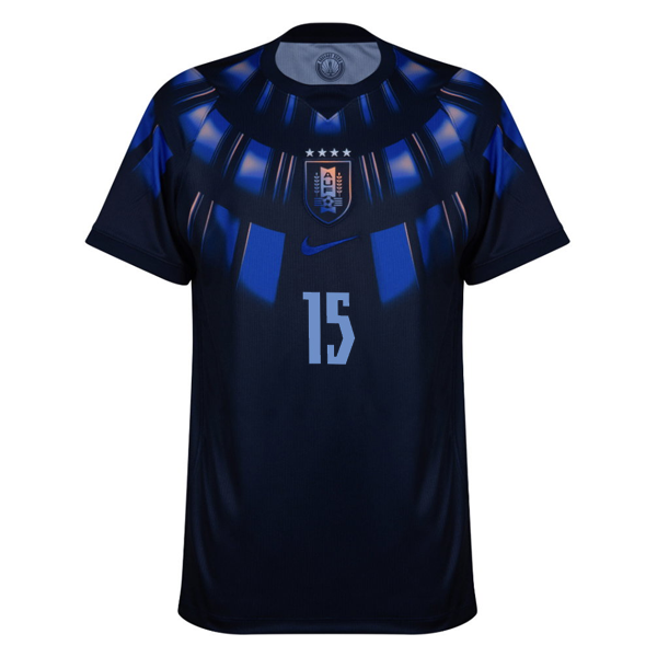 Nike Men's Uruguay Federico Valverde Away Stadium Jersey 2026 (Obsidian/Hyper Royal) (Copy)