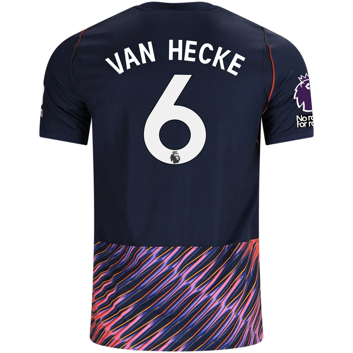 Nike Mens Tottenham Hotspur Jan Paul van Hecke Away Jersey w/ EPL + No Room For Racism Patches 26/27 (Obsidan/White)