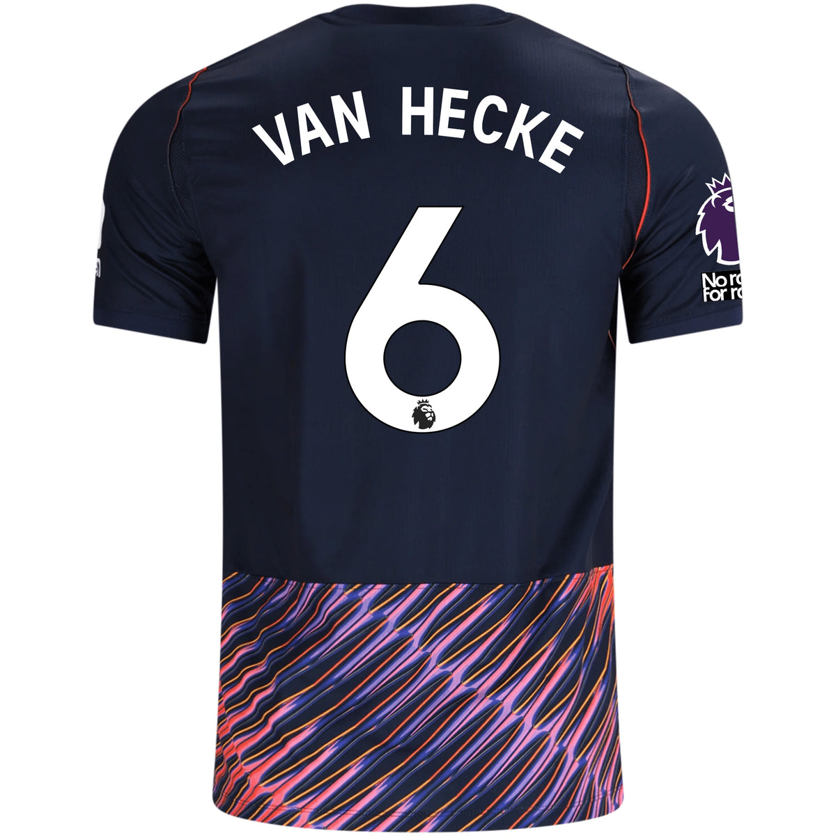 Nike Mens Tottenham Hotspur Jan Paul van Hecke Away Jersey w/ EPL + No Room For Racism Patches 26/27 (Obsidan/White)