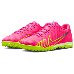 Nike Vapor 15 Academy Turf Soccer Shoes (Pink Blast/Volt-Gridiron)