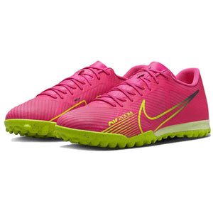 Nike Vapor 15 Academy Turf Soccer Shoes (Pink Blast/Volt-Gridiron)