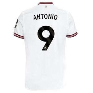 Umbro West Ham Antonio Away Jersey w/ EPL + No Room For Racism Patches 23/24 (White)