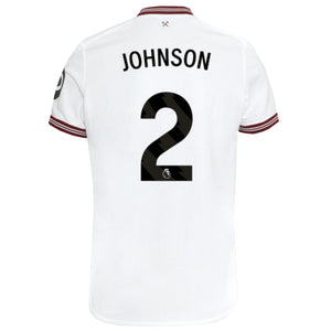 Umbro West Ham Johnson Away Jersey w/ EPL + No Room For Racism Patches 23/24 (White)