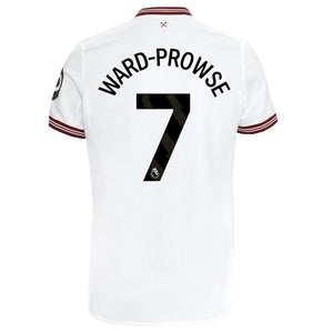 Umbro West Ham Ward-Prowse Away Jersey w/ EPL + No Room For Racism Patches 23/24 (White)
