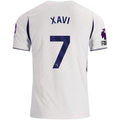Nike Mens Tottenham Hotspur Xavi Simons Home Jersey w/ EPL + No Room For Racism 26/27 (White)
