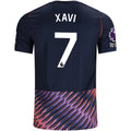 Nike Mens Tottenham Hotspur Xavi Simons Away Jersey w/ EPL + No Room For Racism Patches 26/27 (Obsidan/White)
