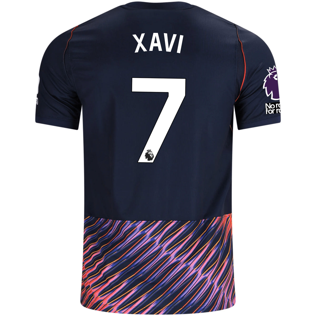 Nike Mens Tottenham Hotspur Xavi Simons Away Jersey w/ EPL + No Room For Racism Patches 26/27 (Obsidan/White)