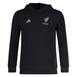 adidas Youth Mexico DNA Hoodie 25/26 (Black/Metallic Gold)