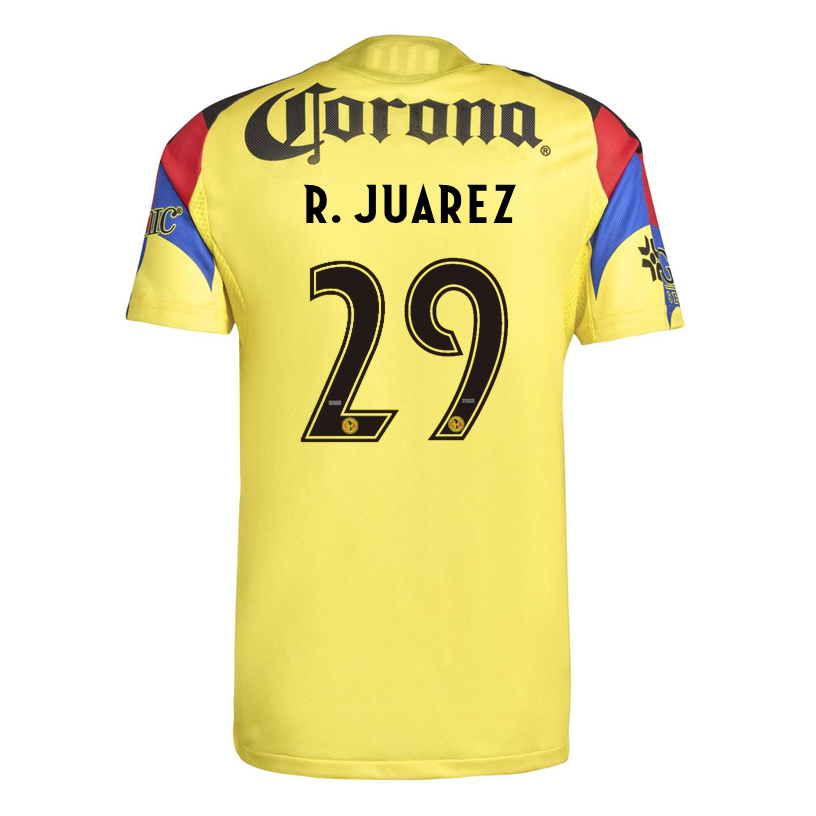 adidas R. Juarez Men's Club America 25/26 Authentic Home Jersey (Yellow)