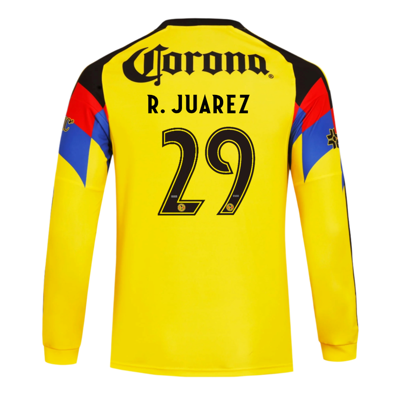 adidas R. Juarez Club América 25/26 Long Sleeve Home Jersey (Yellow)