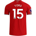 adidas Manchester United Authentic Leny Yoro Home Jersey w/ EPL + No Room For Racism Patches 26/27 (Red)