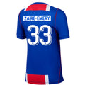 Nike Youth Paris Saint-Germain Warren Zaïre-Emery Home Jersey 26/27 (Royal/White/Red)