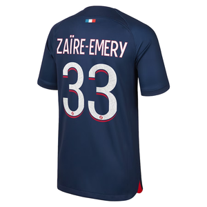 Nike Youth Paris Saint-Germain Zaire-Emery Home Jersey 23/24 (Midnight Navy/University Red)