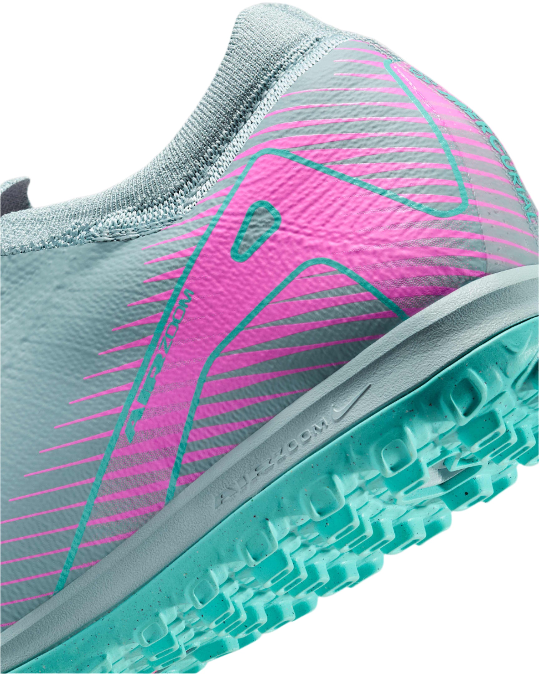 Nike Zoom Vapor 16 Pro Turf Soccer Shoes (Ocean Cube/Pink