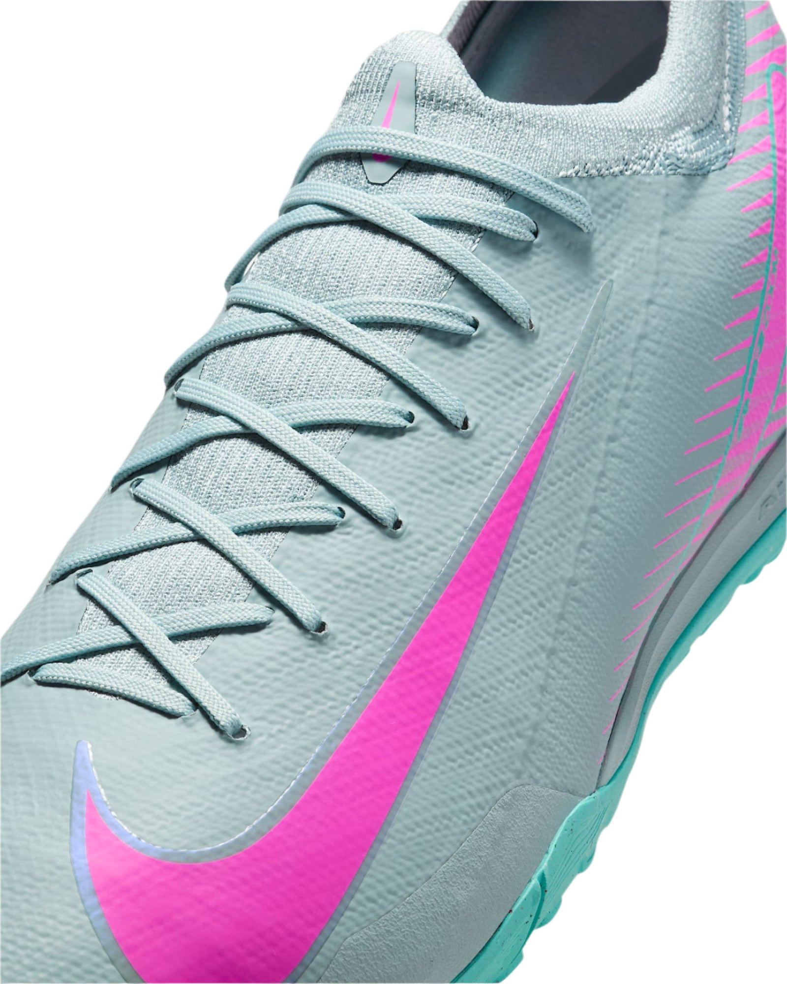 Nike Zoom Vapor 16 Pro Turf Soccer Shoes (Ocean Cube/Pink Blast)
