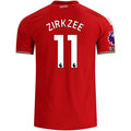 adidas Manchester United Authentic Joshua Zirkzee Home Jersey w/ EPL + No Room For Racism Patches 26/27 (Red)