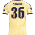 adidas Men's Arsenal FC Martín Zubimendi Third Jersey w/ Champions League Patches 26/27 (Yellow)