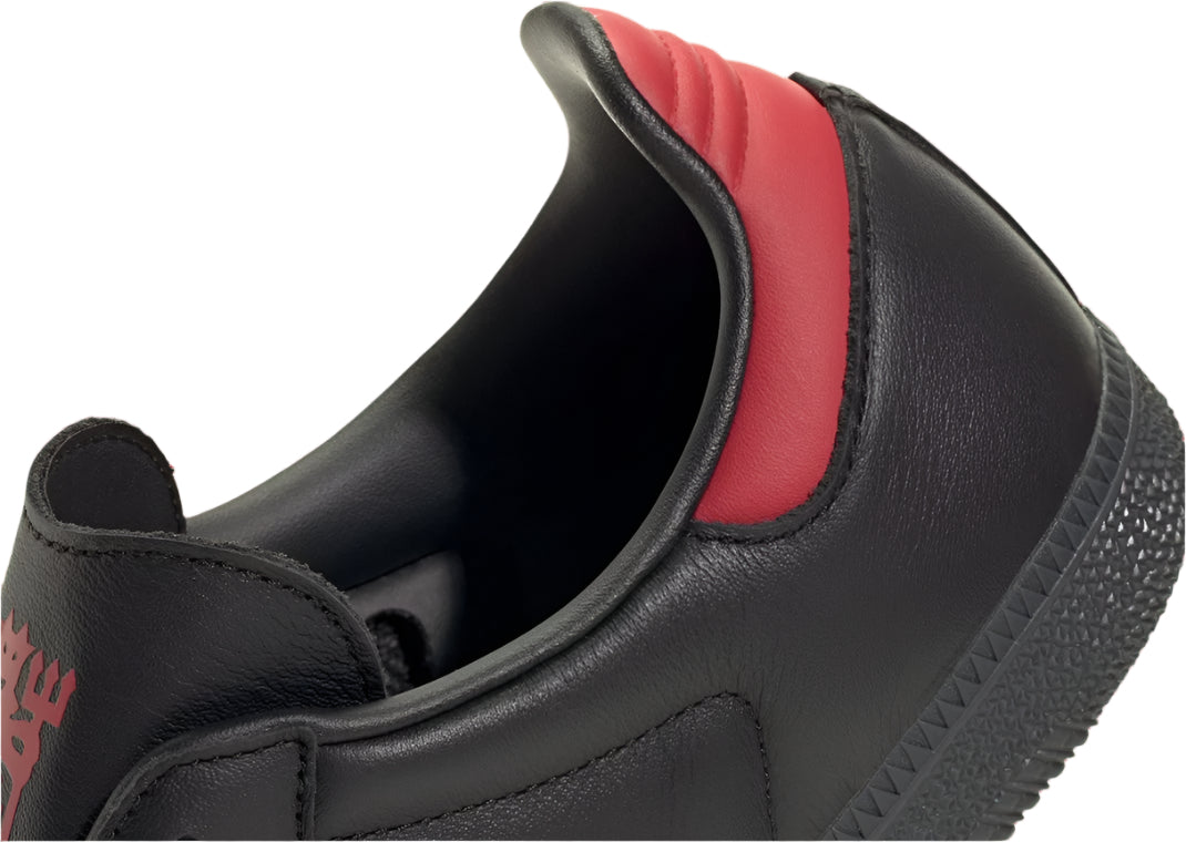 adidas Manchester United Samba Indoor Soccer Shoes (Black/Red)