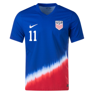 Nike United States Match Authentic Brenden Aaronson Away Jersey 24/25 (Old Royal/Sport Red/White)