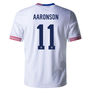 Nike United States Brandon Aaronson Home Jersey 24/25 (White)