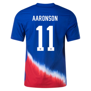 Nike United States Match Authentic Brenden Aaronson Away Jersey 24/25 (Old Royal/Sport Red/White)