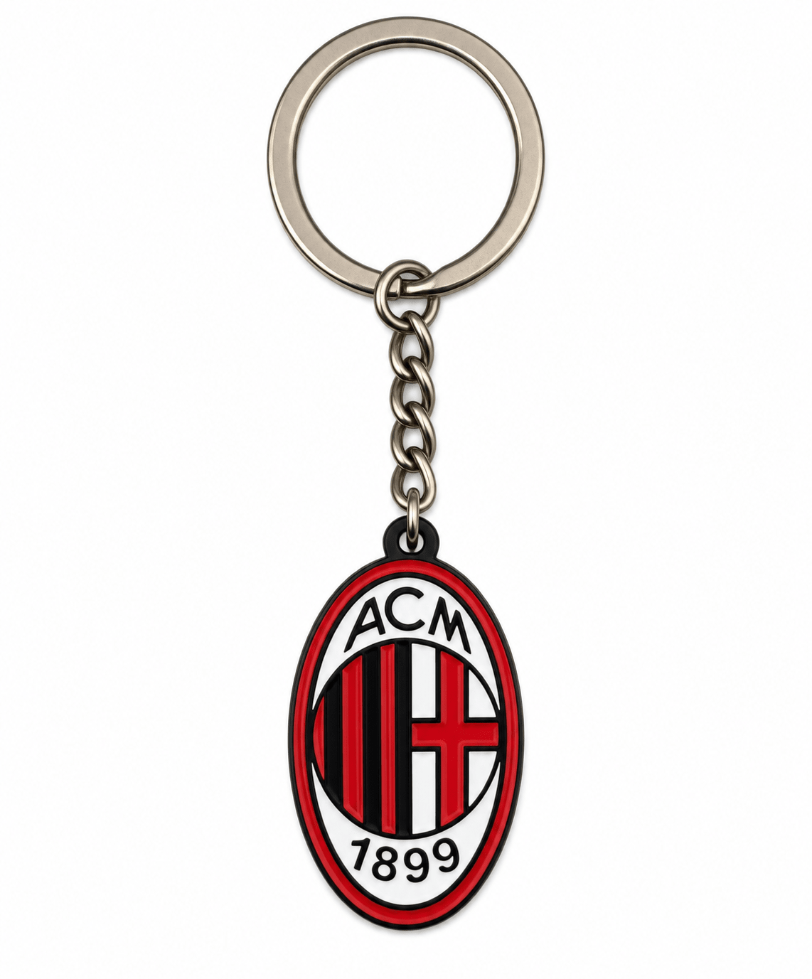 AC Milan Double Sided Metal Crest Keychain | SoccerWearhouse