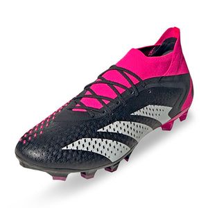 adidas Predator Accuracy.1 Firm Ground Soccer Cleats (Core Black/Team Shock Pink)